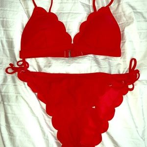 Red Hollister bikini
